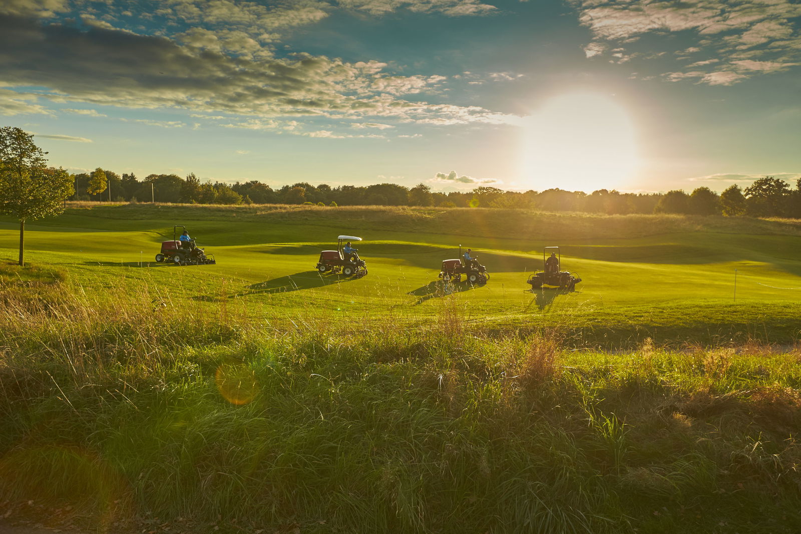 The Grove's greenkeepers at work
